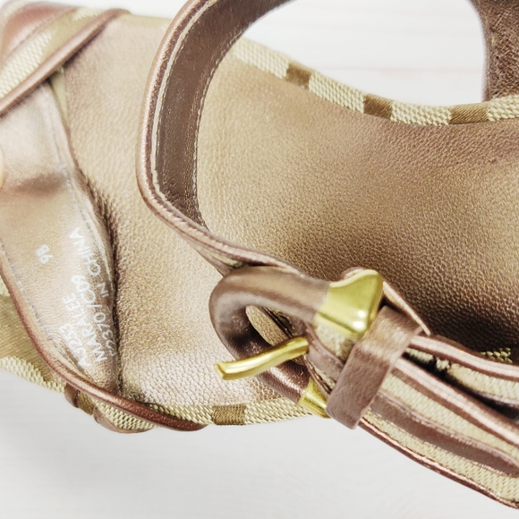 Coach Maralee Women's Open Toe Wedge Heel Size 9 - Picture 5 of 7